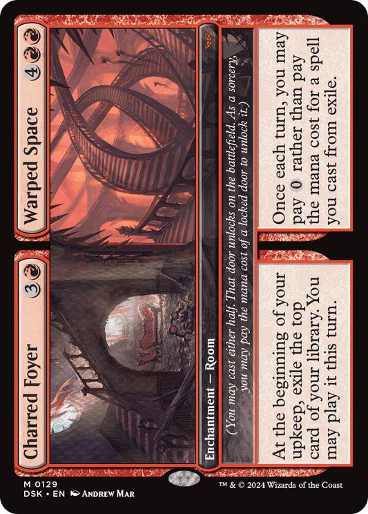 Charred Foyer // Warped Space #129 Duskmourn: House of Horror