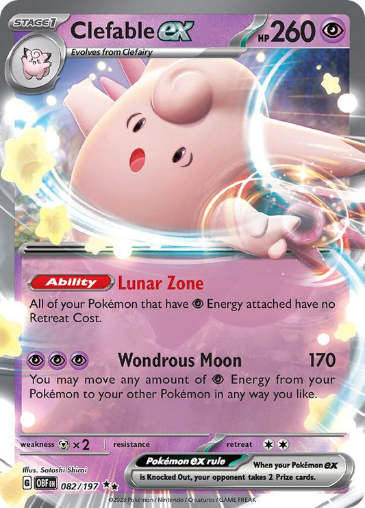 Clefable EX #82 SV03: Obsidian Flames