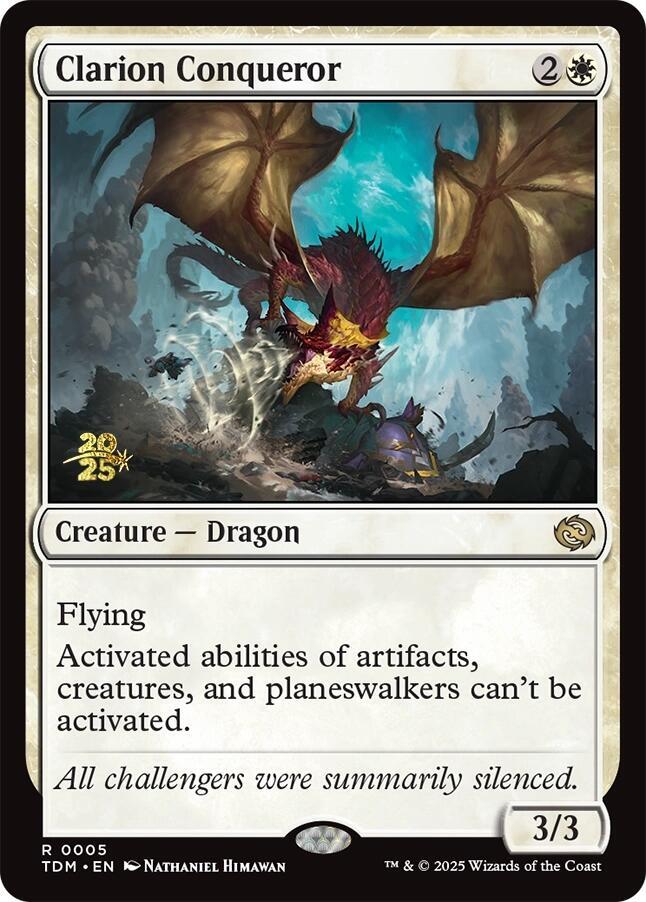 Clarion Conqueror #5 FOIL Prerelease Cards (Tarkir: Dragonstorm)