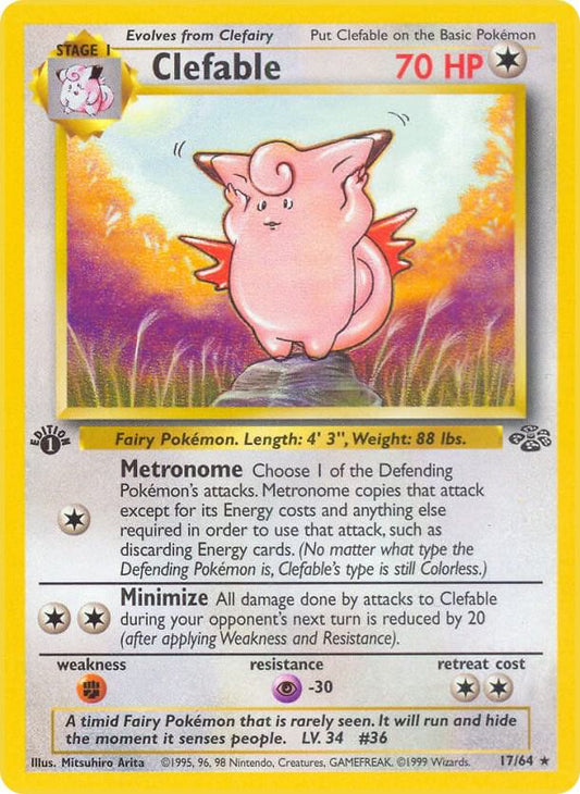 Clefable (1st Edition) #17 Jungle