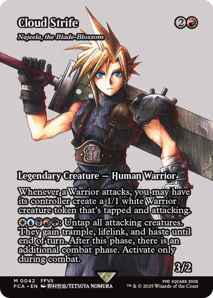Cloud Strife (Showcase) (Najeela, the Blade-Blossom) #42 Final Fantasy: Through the Ages