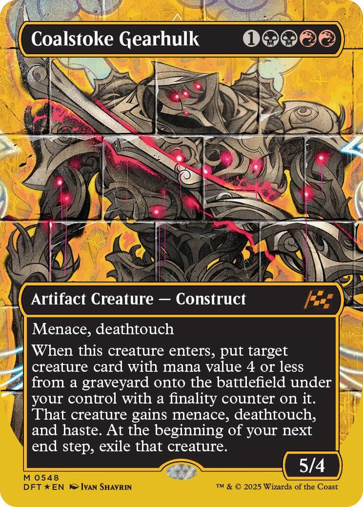 Coalstoke Gearhulk (Borderless) (First-Place Foil) #548 Aetherdrift