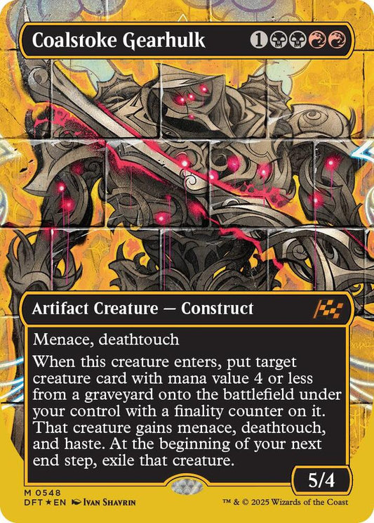 Coalstoke Gearhulk (Borderless) (First-Place Foil) #548 Aetherdrift