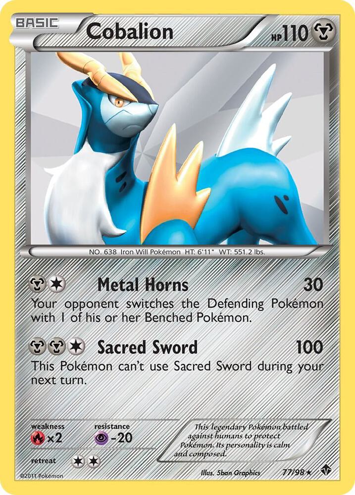 Cobalion #77 HOLOFOIL Emerging Powers