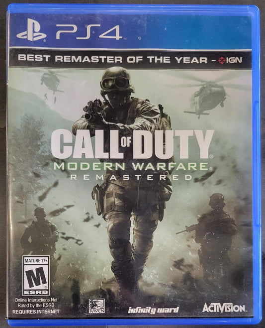 Playstation 4 Call of Duty Modern Warfare Remastered (Complete)