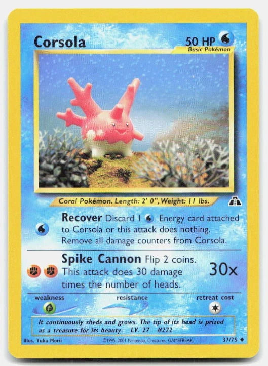 Corsola (Unlimited Edition) #37 Neo Discovery