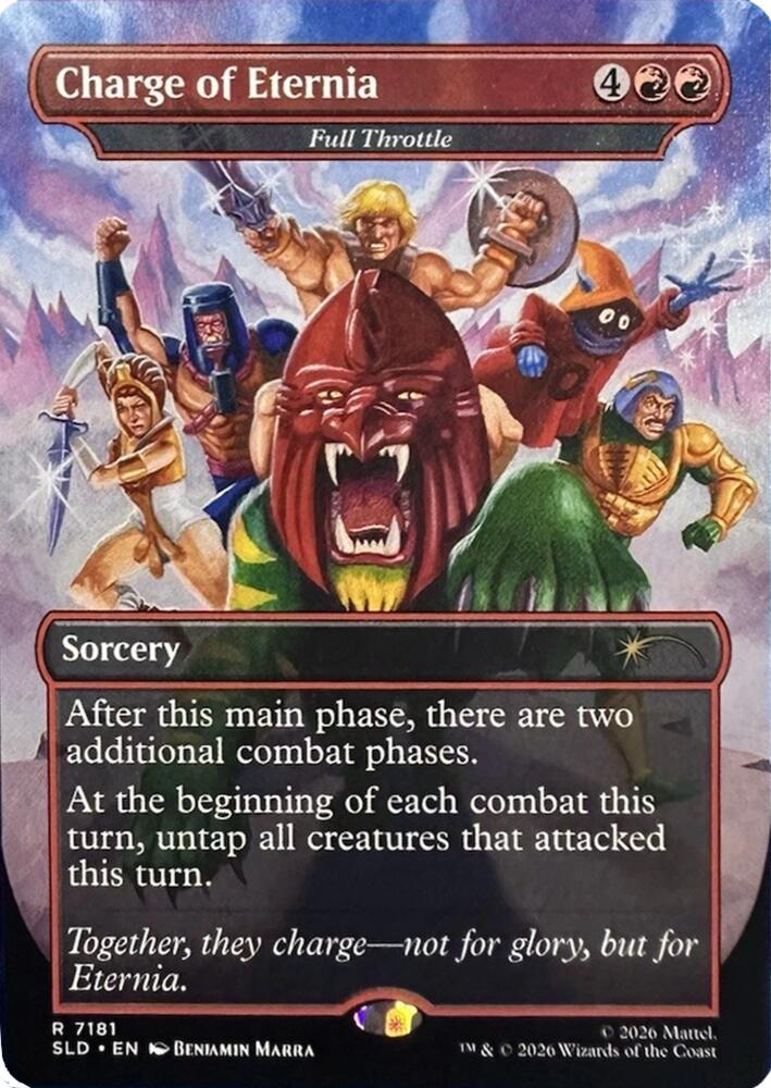 Charge of Eternia (Full Throttle) #7181 FOIL Secret Lair Drop Series