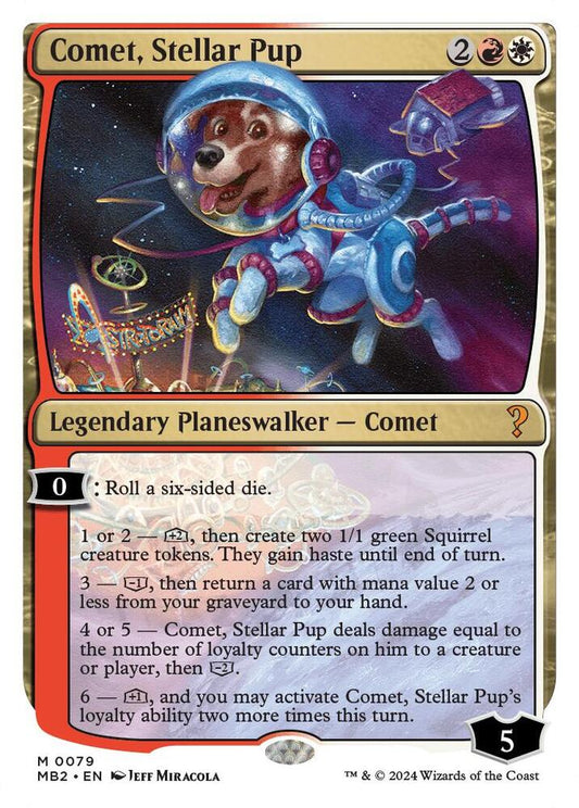 Comet, Stellar Pup (White Border) #79 Mystery Booster 2