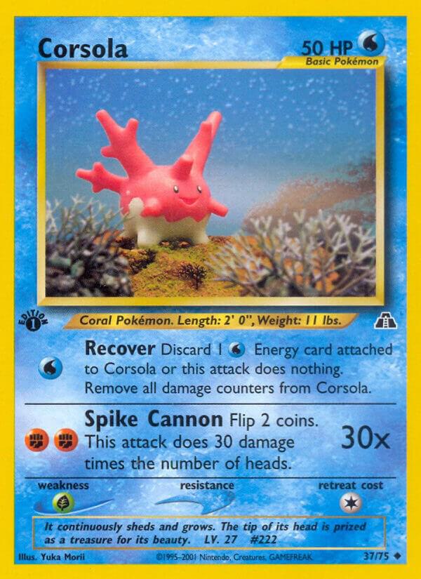 Corsola (1st Edition) #37 Neo Discovery