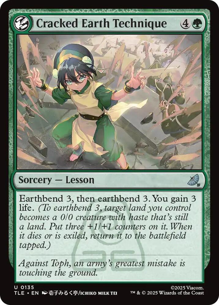 Cracked Earth Technique #135 FOIL Avatar: The Last Airbender: Eternal-Legal