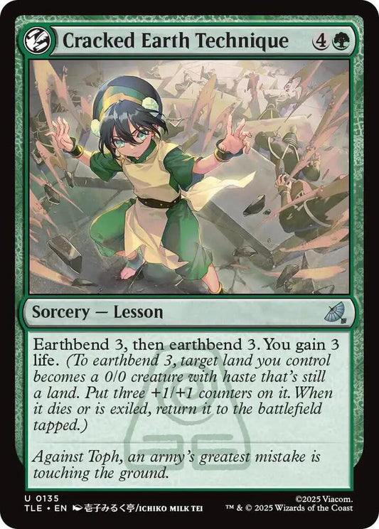 Cracked Earth Technique #135 FOIL Avatar: The Last Airbender: Eternal-Legal
