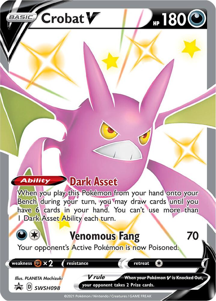 Crobat V #SWSH098 SWSH: Sword & Shield Promo Cards
