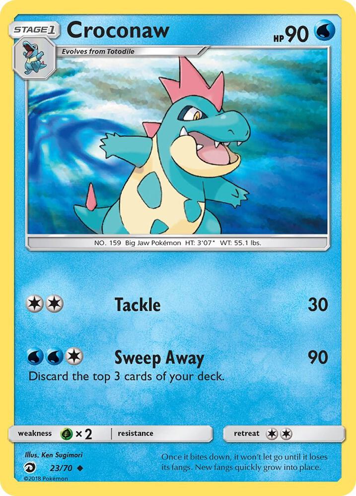 Croconaw #23 REVERSE HOLOFOIL Dragon Majesty