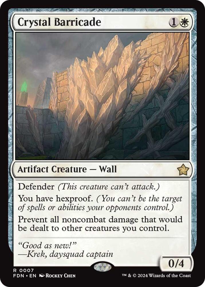 Crystal Barricade #7 Foundations