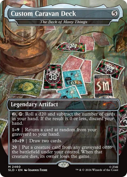 Custom Caravan Deck (The Deck of Many Things) #2460 FOIL Secret Lair Drop Series