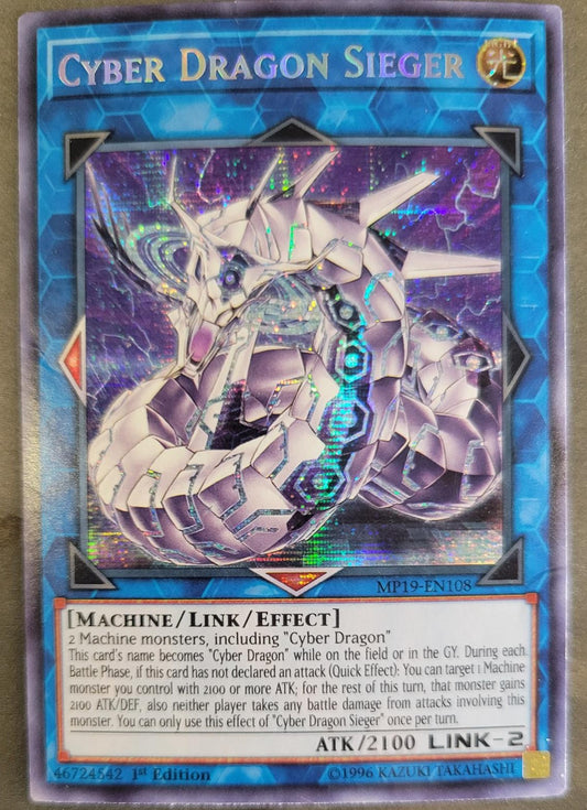Cyber Dragon Sieger 1st Edition 2019 Gold Sarcophagus Tin Mega Pack