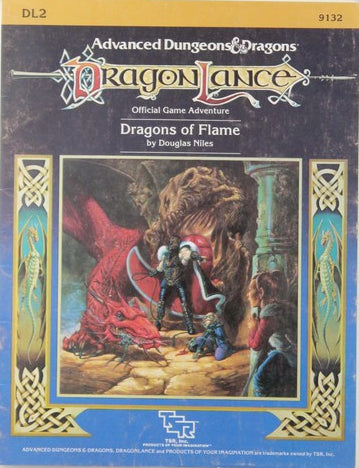 Dragonlance: Dragons of Flame DL2 (1st Edition) (1984) (Missing pages 15-18)