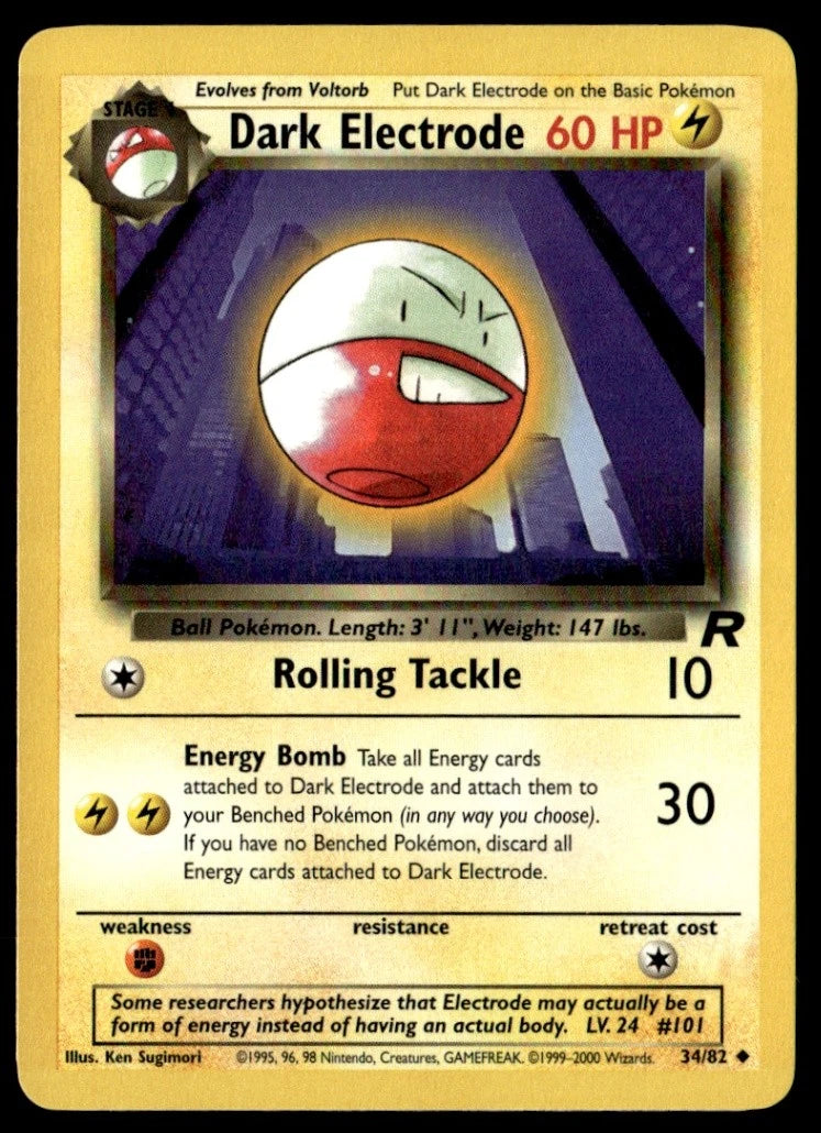 Dark Elecrode #34 (Unlimited) Team Rocket