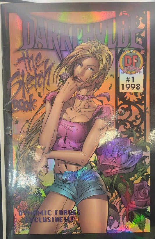 Darkchylde the Sketch Book #1 (1998) Darkchrome Edition with COA #3026/15000