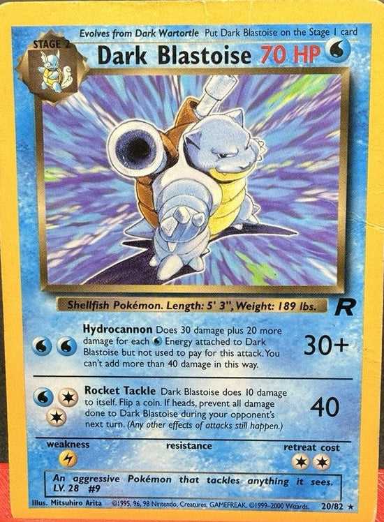 Dark Blastoise (Unlimited) #20 Team Rocket