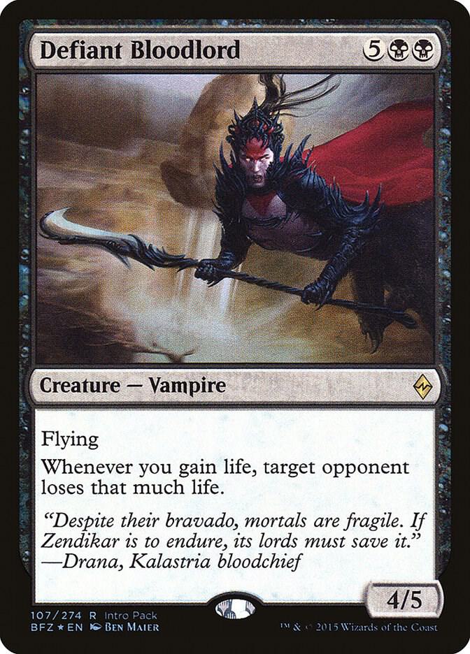 Defiant Bloodlord #107 FOIL Unique and Miscellaneous Promos (Battle for Zendikar)