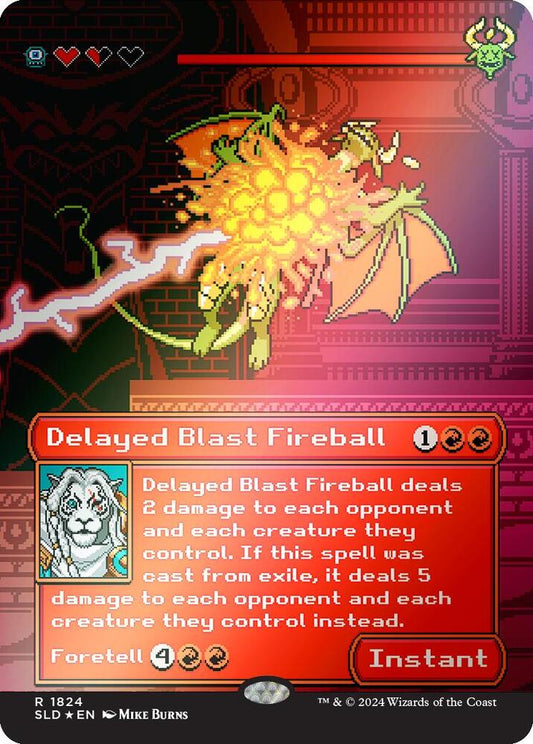 Delayed Blast Fireball #1824 RAINBOW FOIL Secret Lair Drop Series