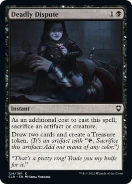 Deadly Dispute #124 FOIL Commander Legends: Battle for Baldur's Gate