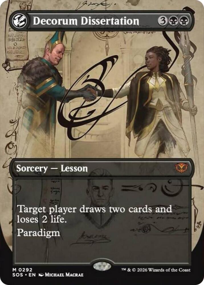 Decorum Dissertation (Borderless) #292 Secrets of Strixhaven