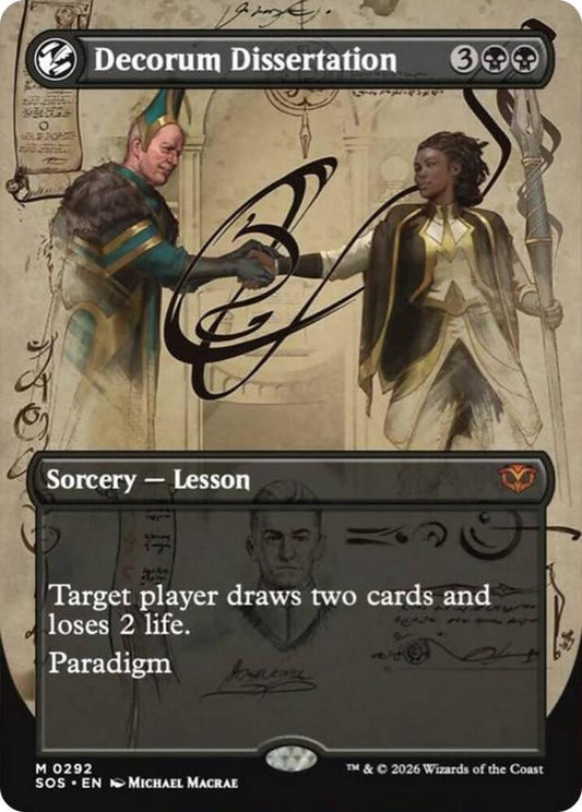 Decorum Dissertation (Borderless) #292 Secrets of Strixhaven