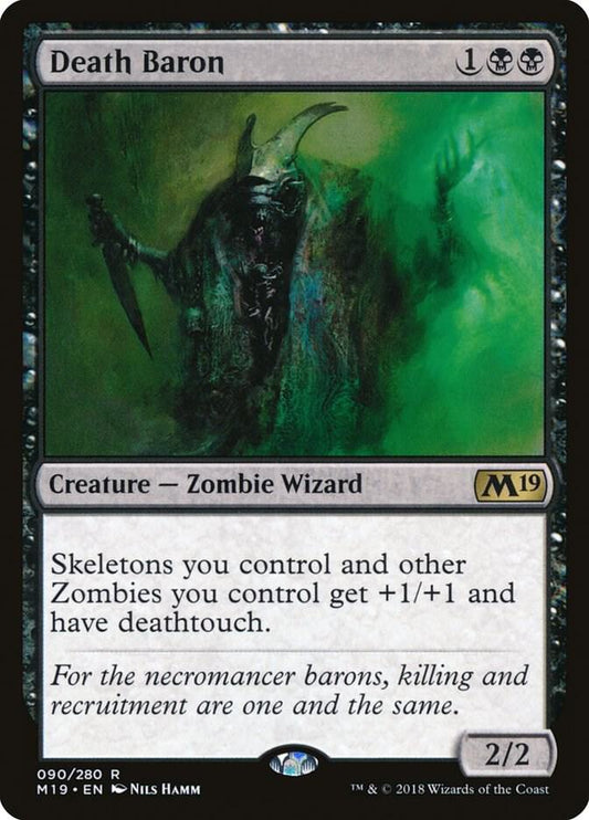 Death Baron #90 FOIL Core Set 2019