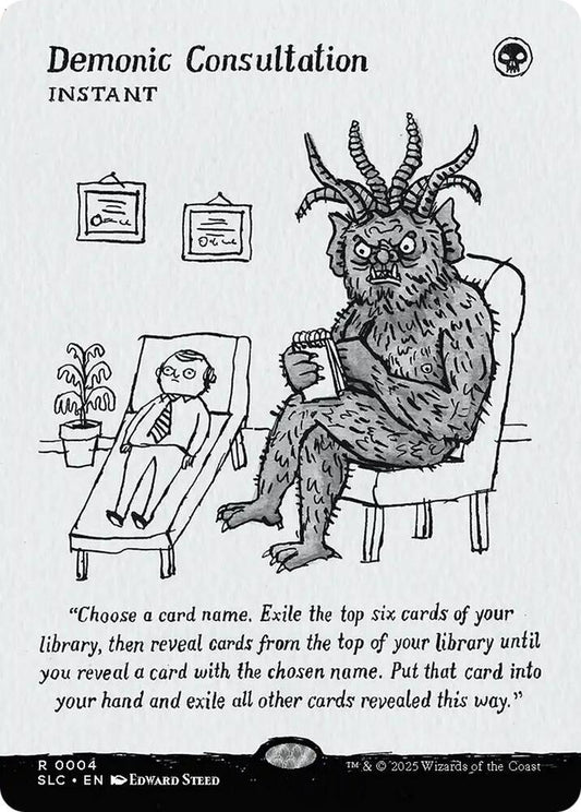 Demonic Consultation #4 FOIL Secret Lair Countdown Kit