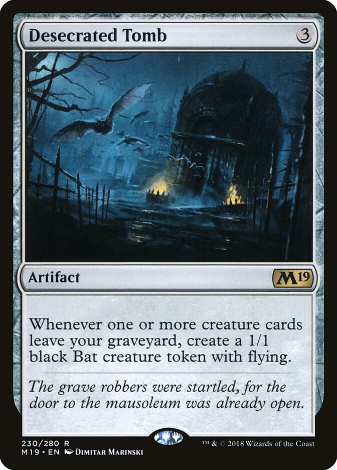 Desecrated Tomb #230 FOIL Core Set 2019