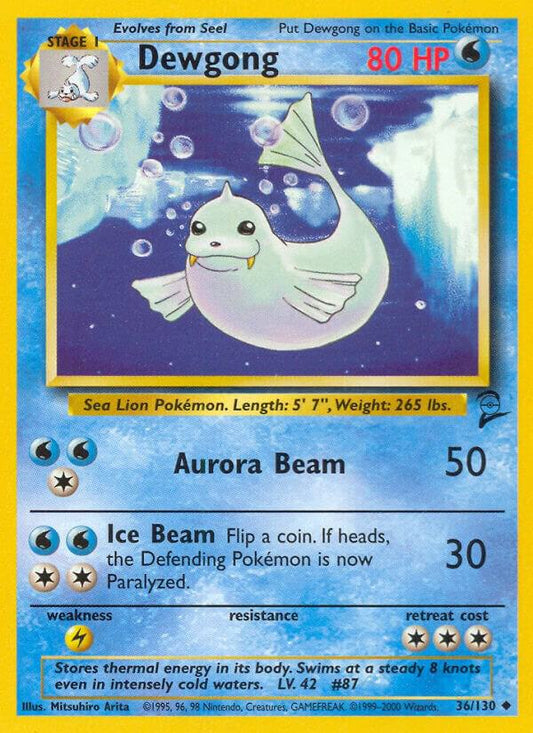 Dewgong #36 Base Set 2