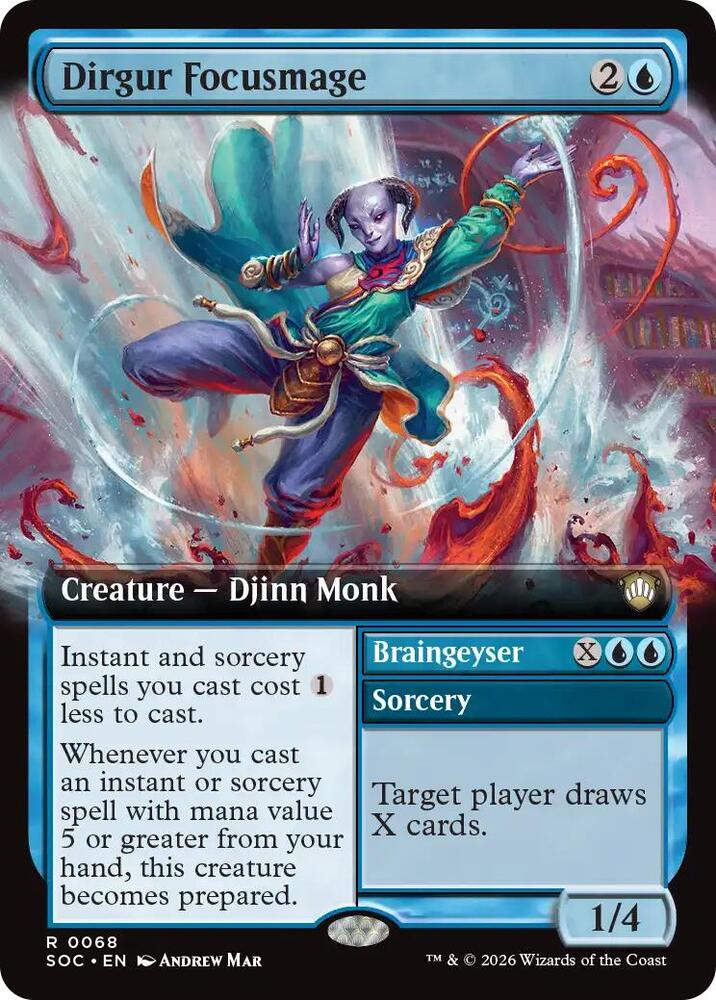 Dirgur Focusmage (Extended Art) #68 Commander: Secrets of Strixhaven