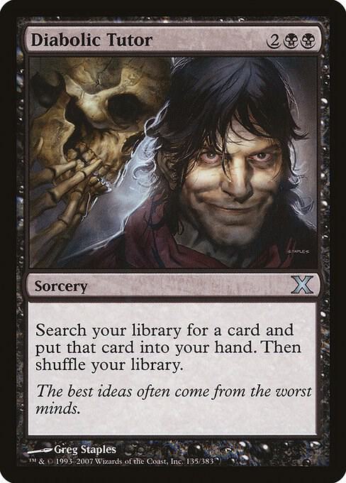 Diabolic Tutor #135 10th Edition