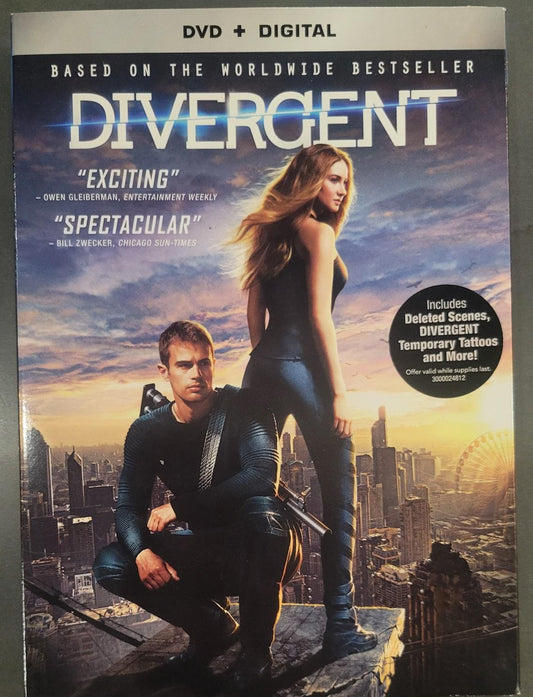 Divergent DVD (2014) (With Temporary Tattoos)