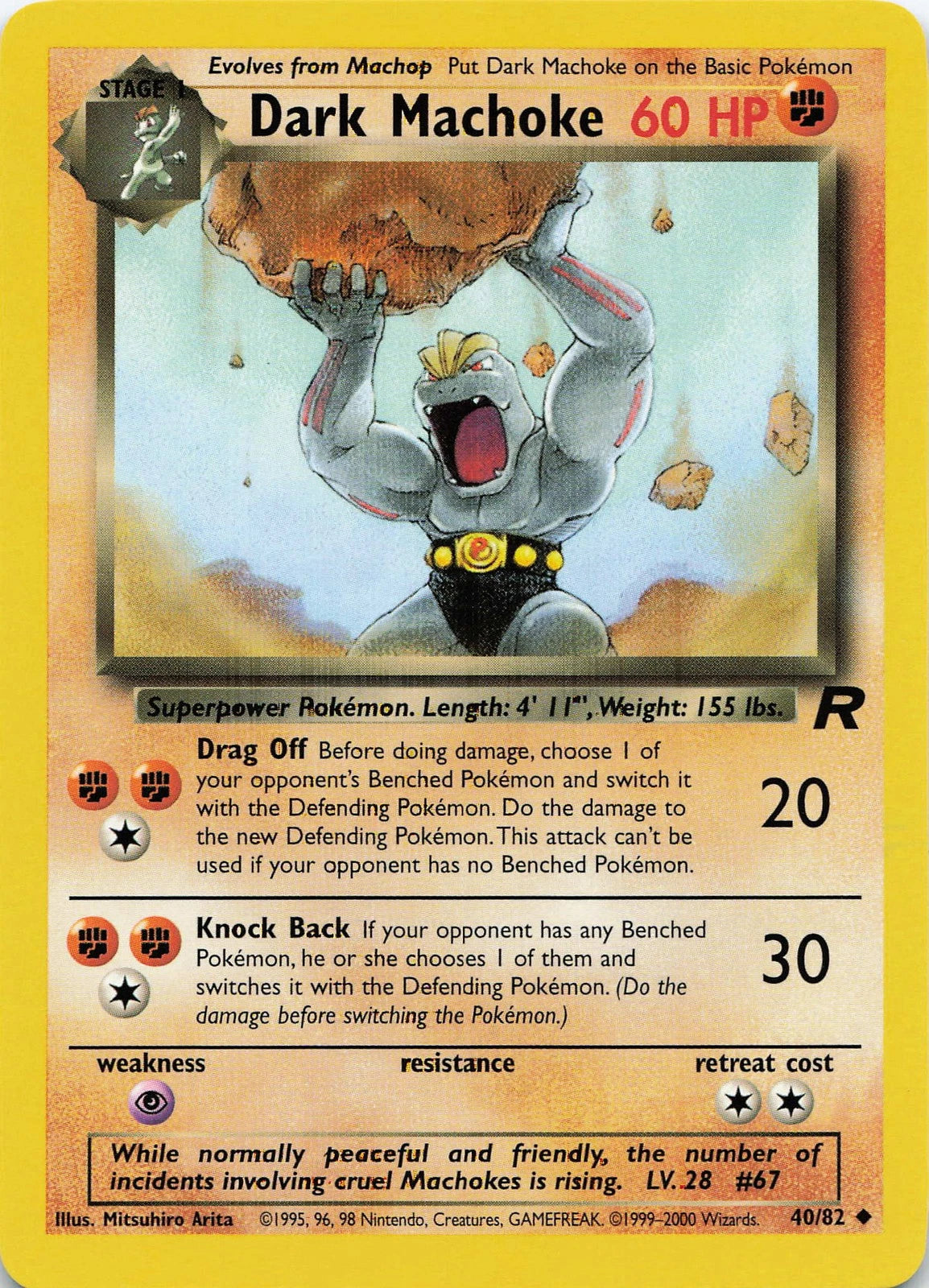 Dark Machoke (Unlimited Edition) #40 Team Rocket