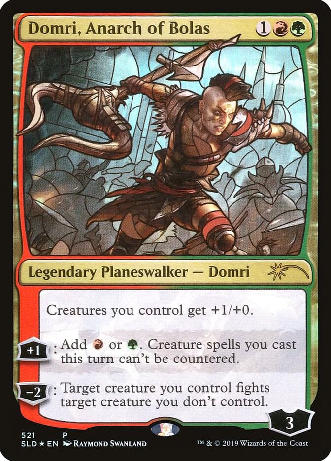 Domri, Anarch of Bolas (Staned Glass) #521 FOIL Secret Lair Drop Series