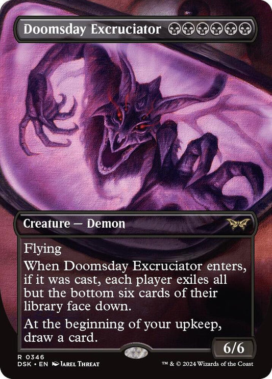 Doomsday Excruciator #346 (Borderless) Duskmourn: House of Horror