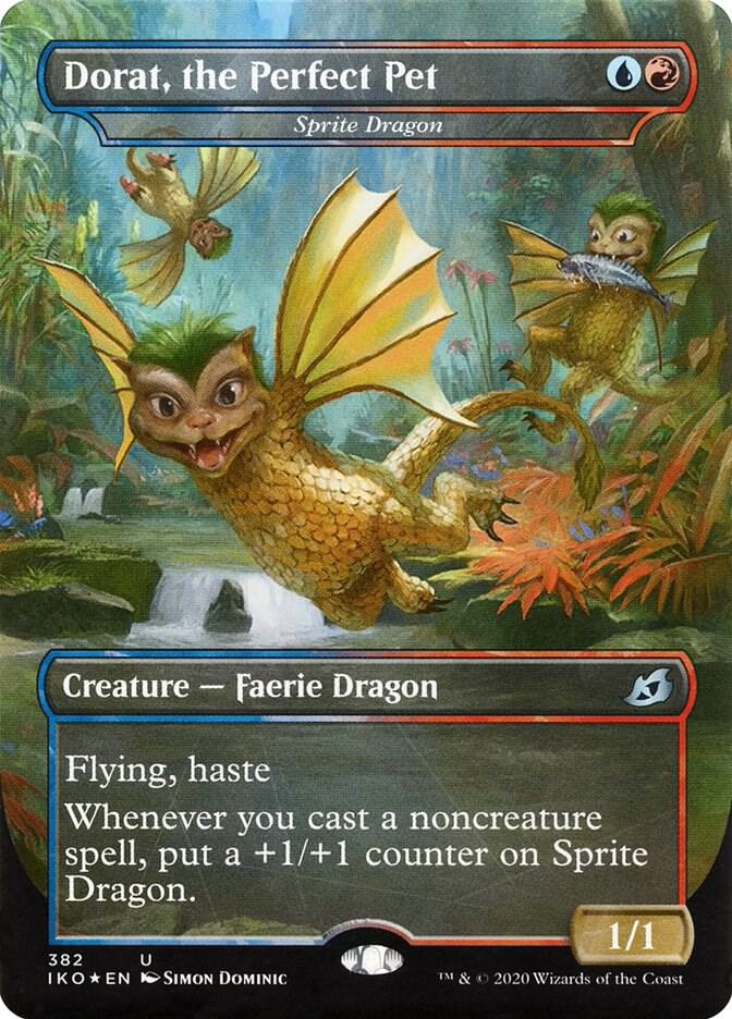 Dorat, the Perfect Pet (Sprite Dragon) #382 FOIL Ikoria: Lair of Behemoths