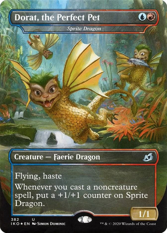 Dorat, the Perfect Pet (Sprite Dragon) #382 FOIL Ikoria: Lair of Behemoths
