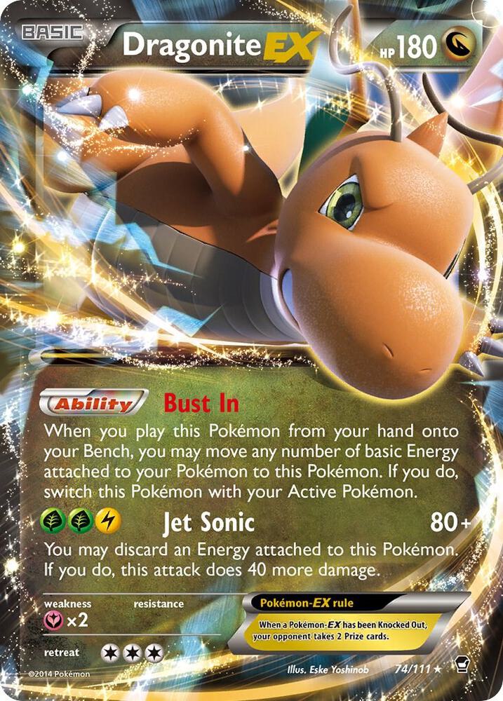 Dragonite EX #74 XY - Furious Fists