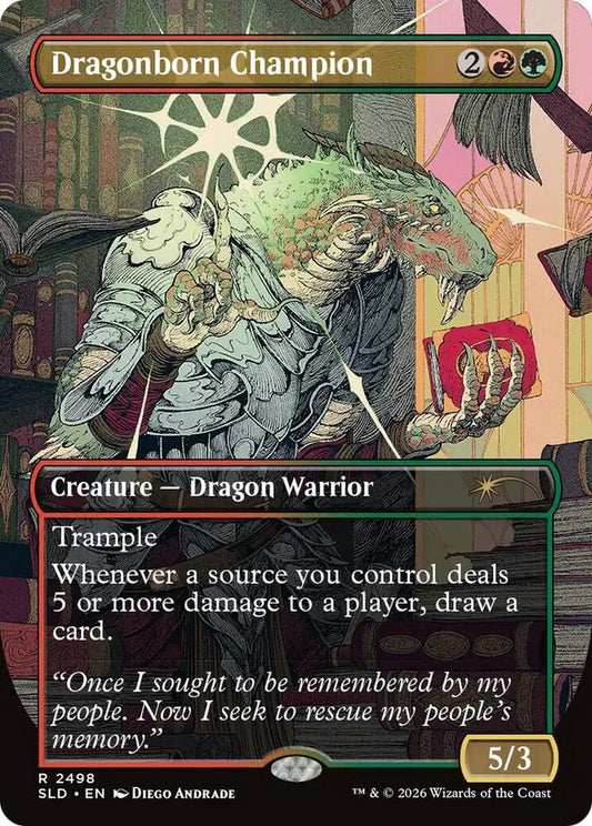 Dragonborn Champion #2498 FOIL Secret Lair Drop Series