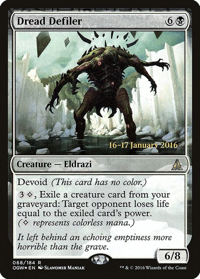 Dread Defiler #68 FOIL Prerelease Cards (Oath of the Gatewatch)
