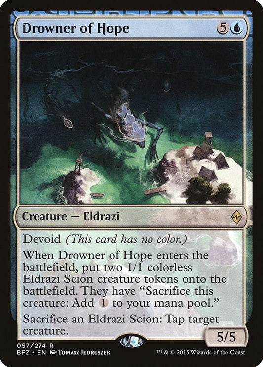 Drowner of Hope #57 FOIL Battle for Zendikar