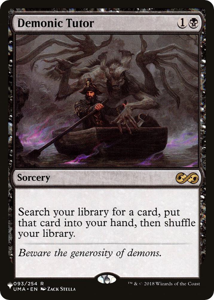 Demonic Tutor #93 The List Reprints