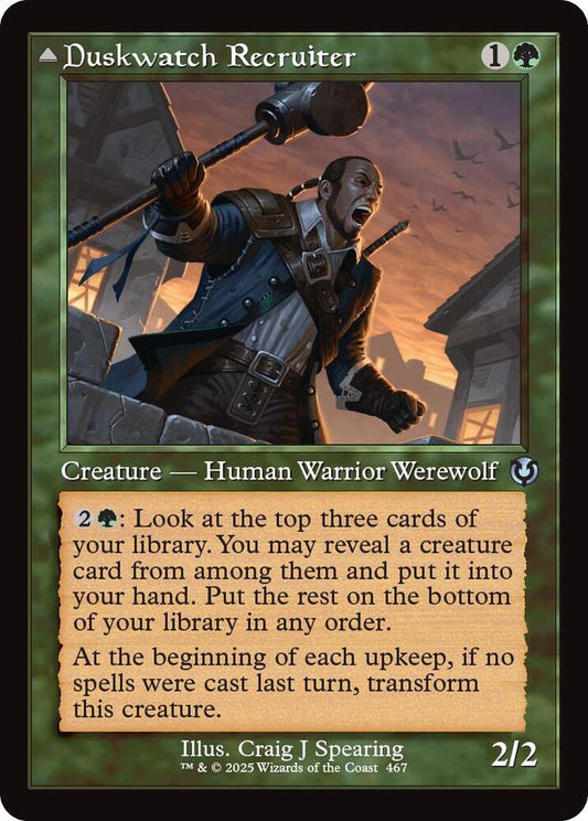 Duskwatch Recruiter #467 (Retro Frame) FOIL Innistrad Remastered