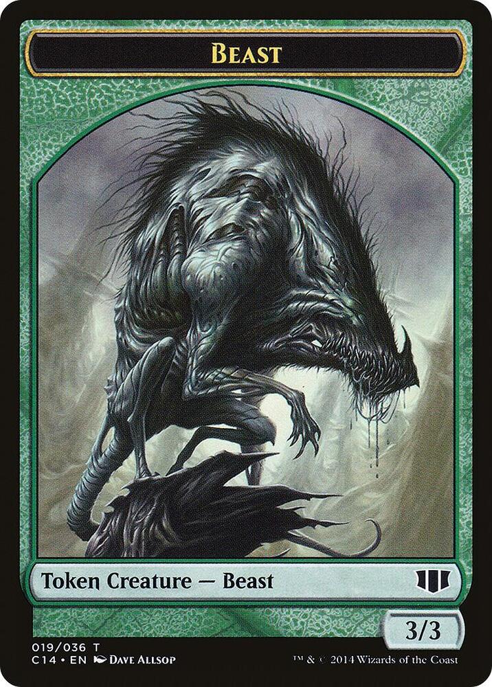 Elemental #21 // Beast #19 Token Commander 2014