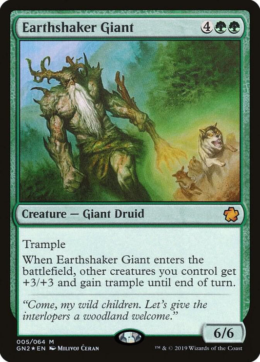 Earthshaker Giant #5 FOIL Magic Game Night 2019