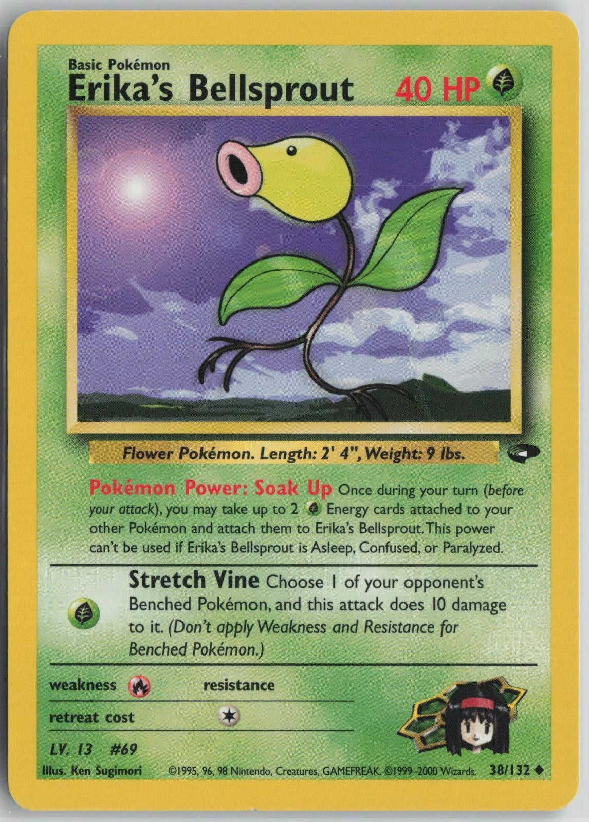 Erika's Bellsprout (Unlimited Edition) #38 Gym Challenge